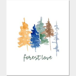 Forest Love Nature Trees Posters and Art